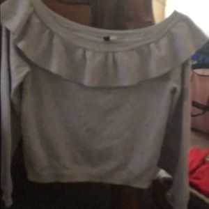 Off the shoulder sweater